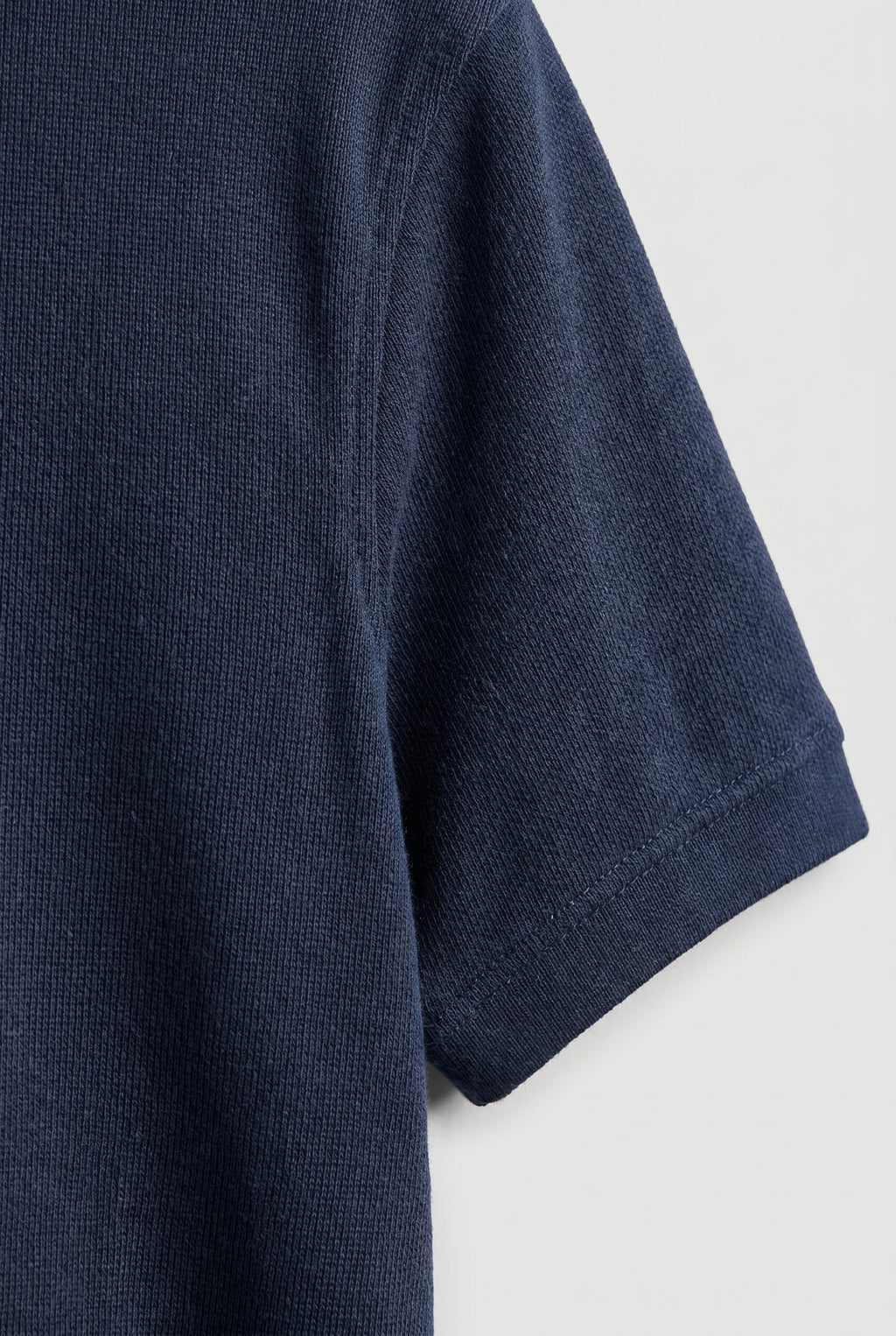 Men's linen blend polo — pique short sleeve slim — casual weekend