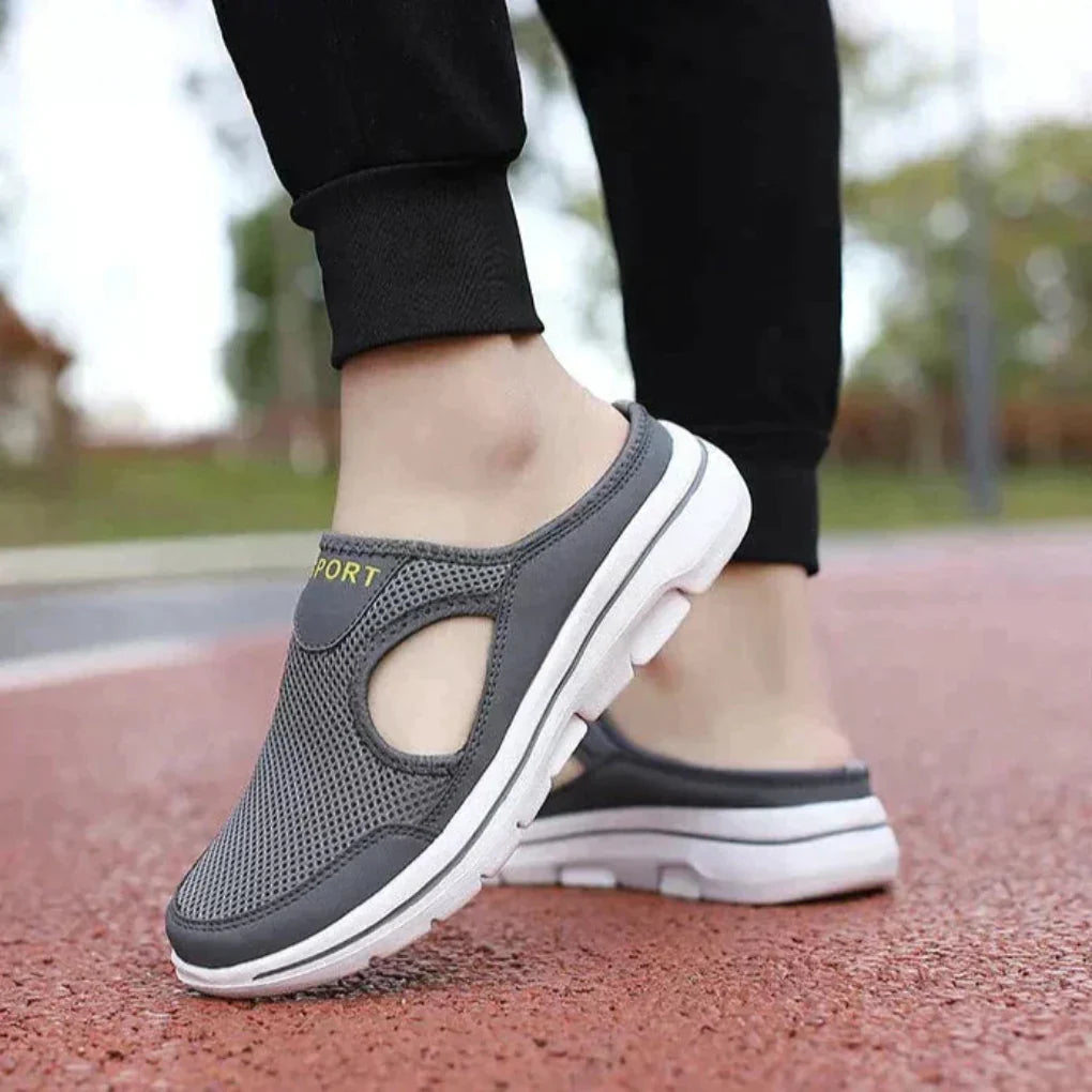 Women's slip-on slippers — ergonomic round toe design — home lounging