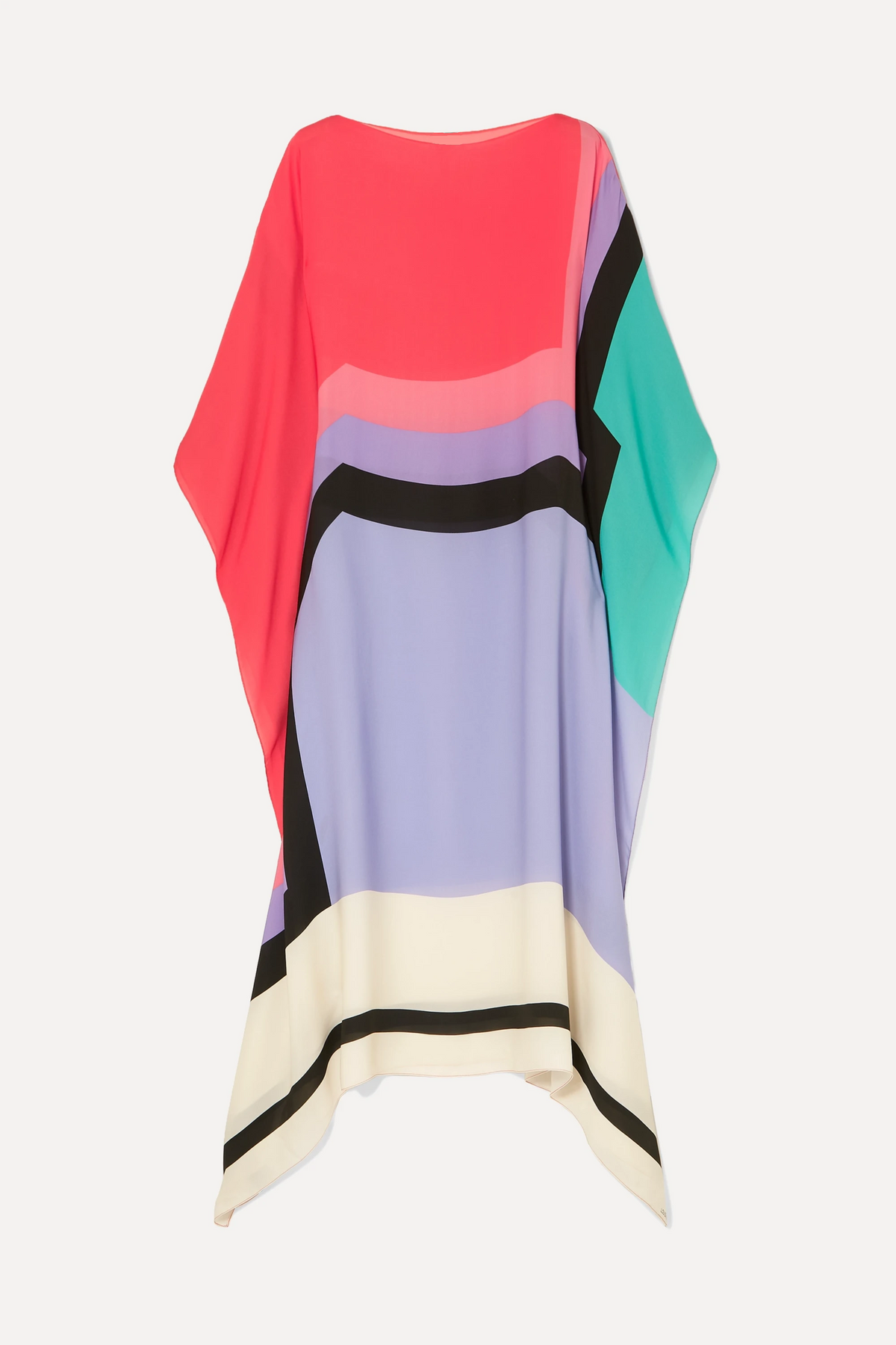 Women's kimono maxi dress with batwing sleeves — summer