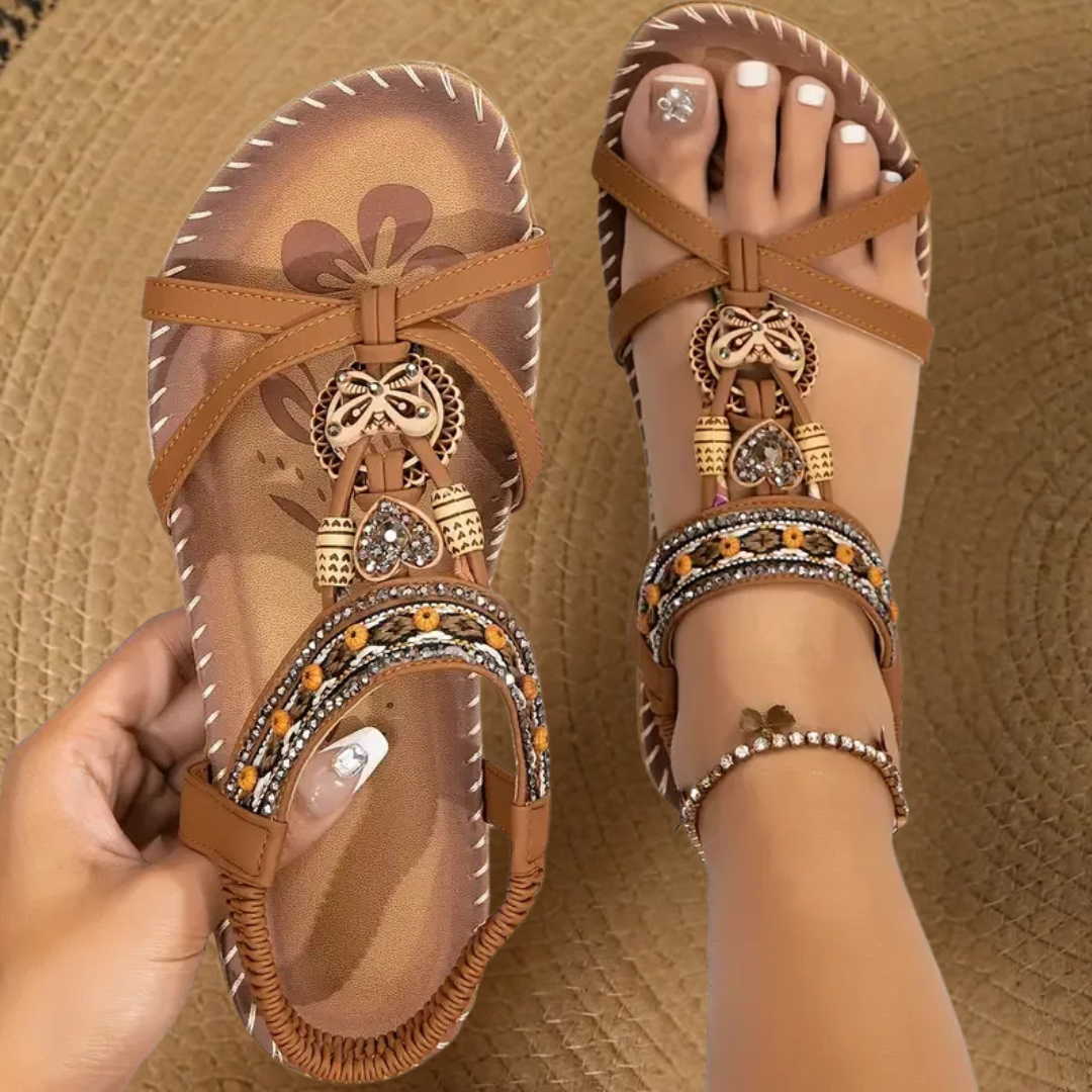 Women's Flat T-Strap Sandals