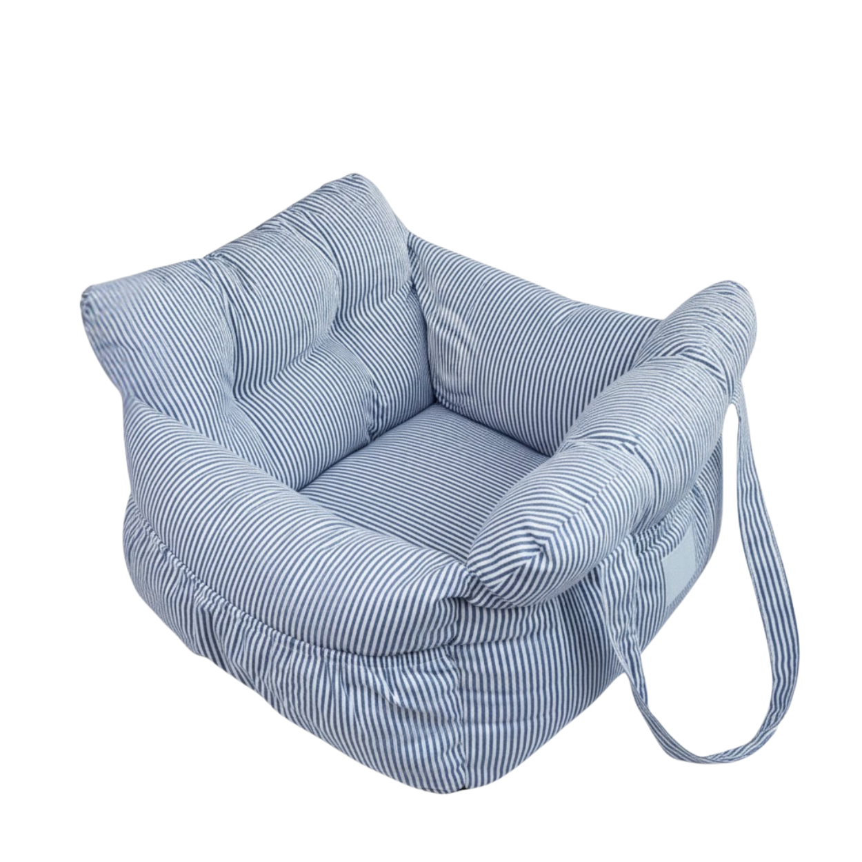 Dog Car Seat Bed with Safety Belt and Secure Straps for Travel