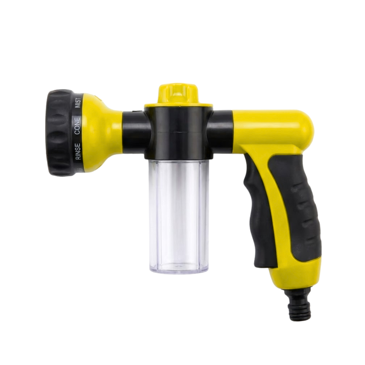 Pet Shower Sprayer Nozzle with Foam Soap Dispenser for Adjustable Dog Bath Cleaning