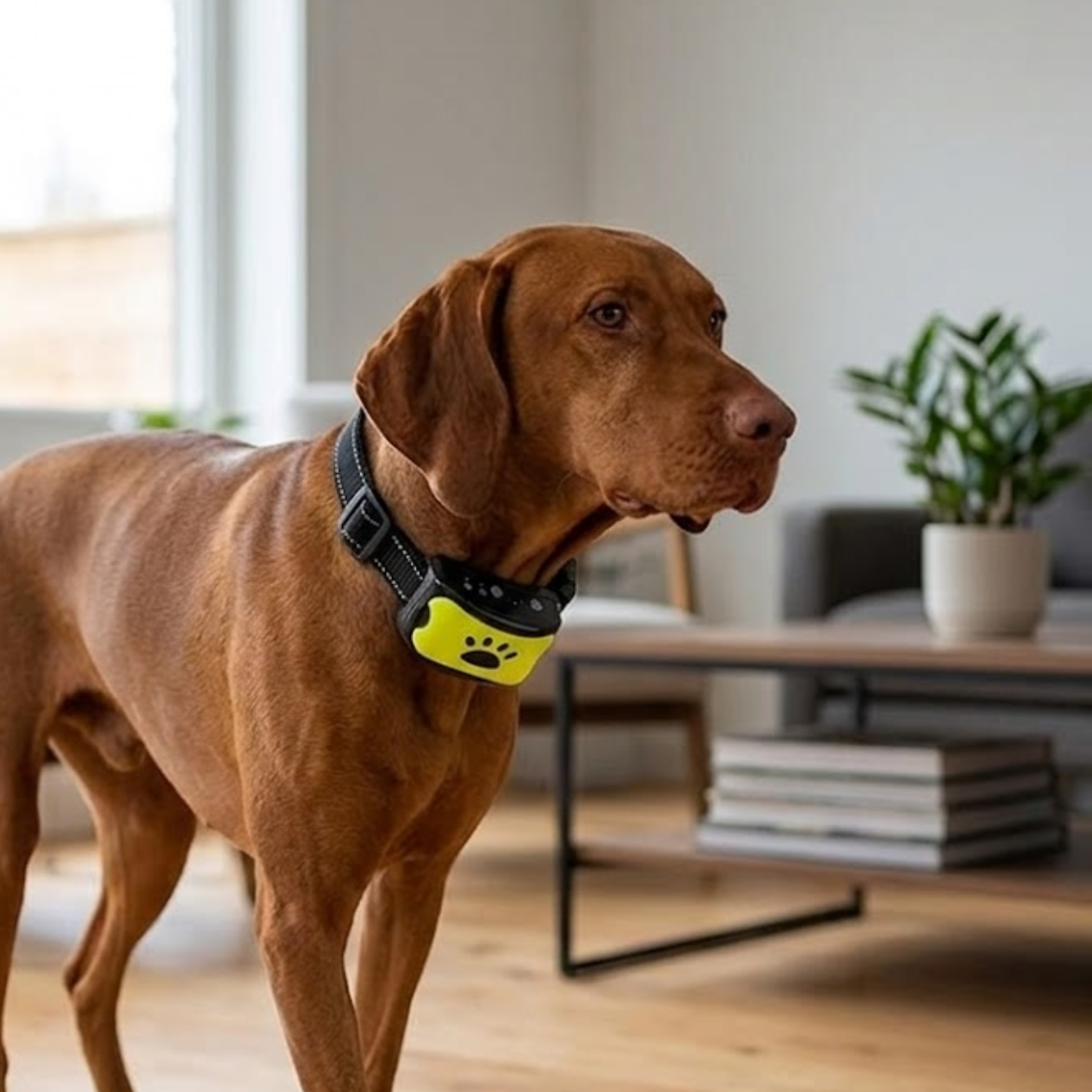 Anti Bark Collar with Vibration and Sound Rechargeable Nylon Training Band for Dogs