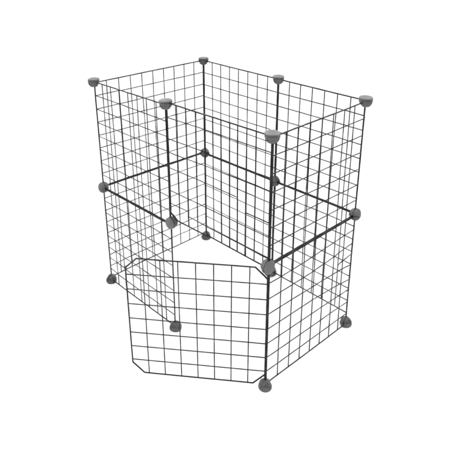 Metal Wire Dog Playpen Modular Indoor Pet Fence Panels with Door