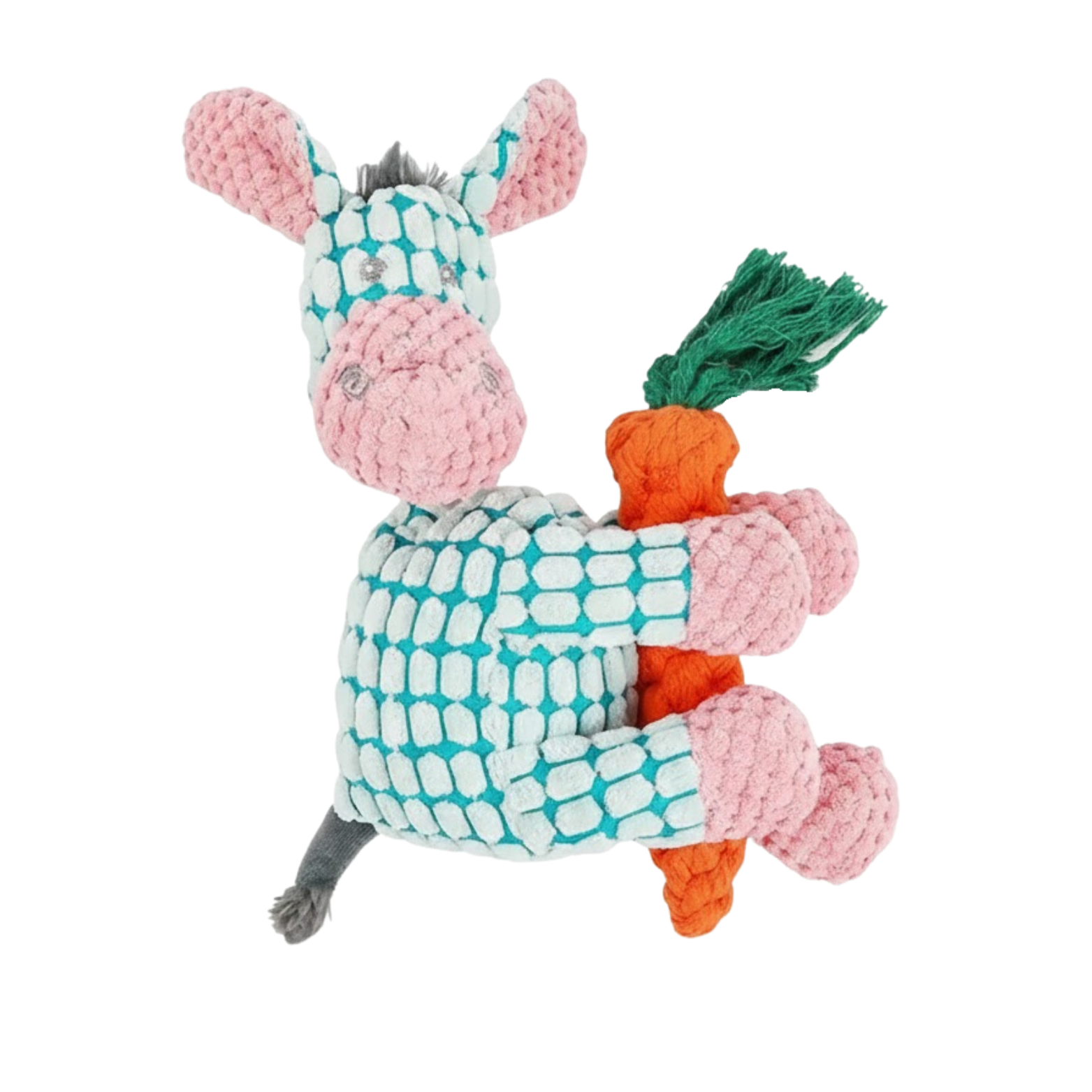Squeaky Dog Toy Plush Animal Interactive Puppy Chew Toy with Fleece Texture