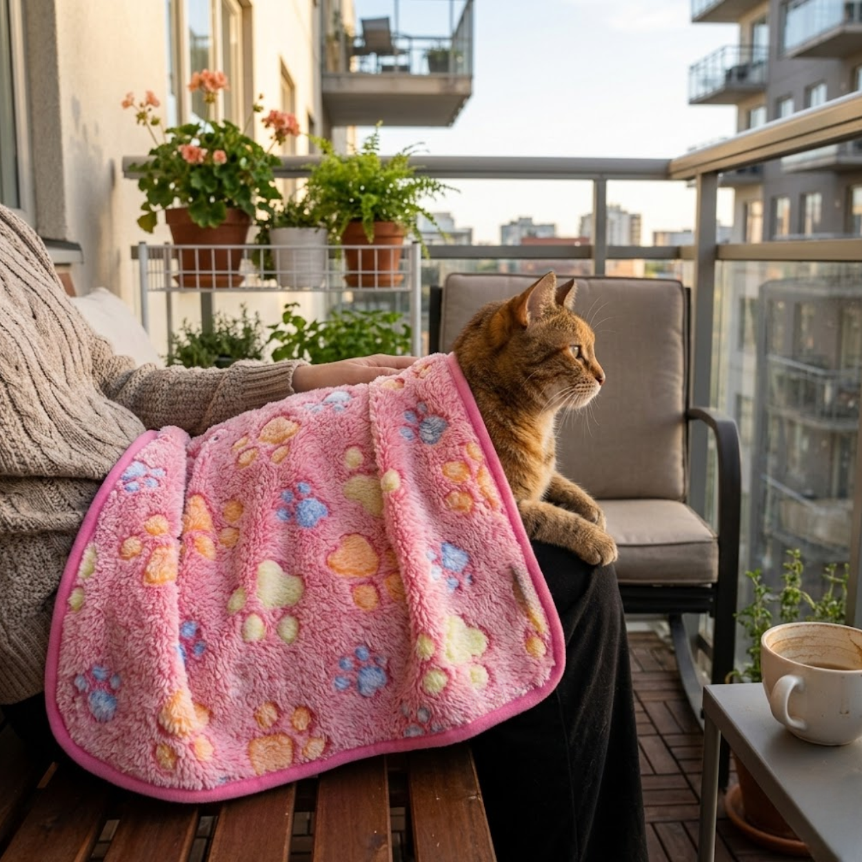 Soft Flannel Pet Blanket Breathable Coral Fleece Sleeping Mat for Dogs and Cats