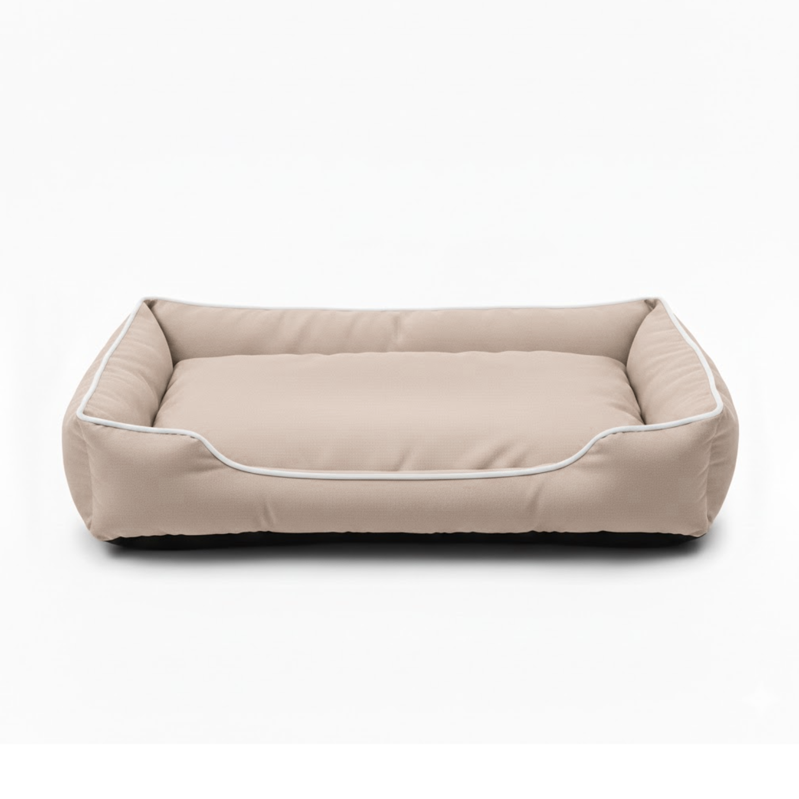 Waterproof Square Dog Bed with Durable Fiber Padding and Mechanical Wash Construction