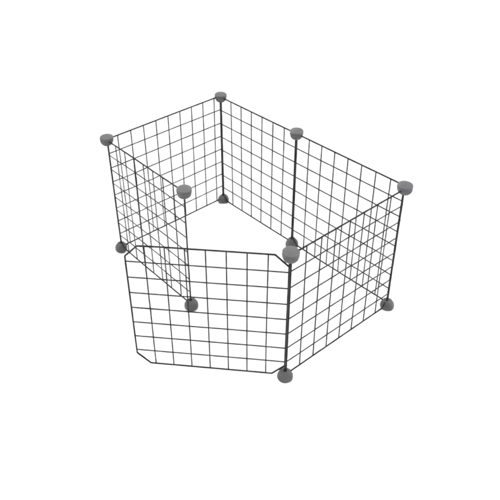 Metal Wire Dog Playpen Modular Indoor Pet Fence Panels with Door