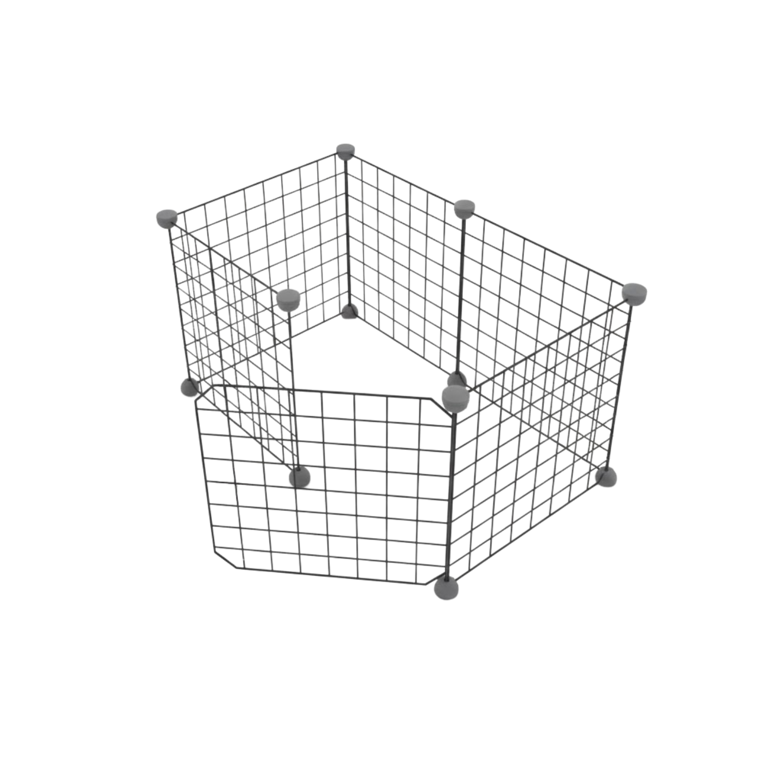Metal Wire Dog Playpen Modular Indoor Pet Fence Panels with Door
