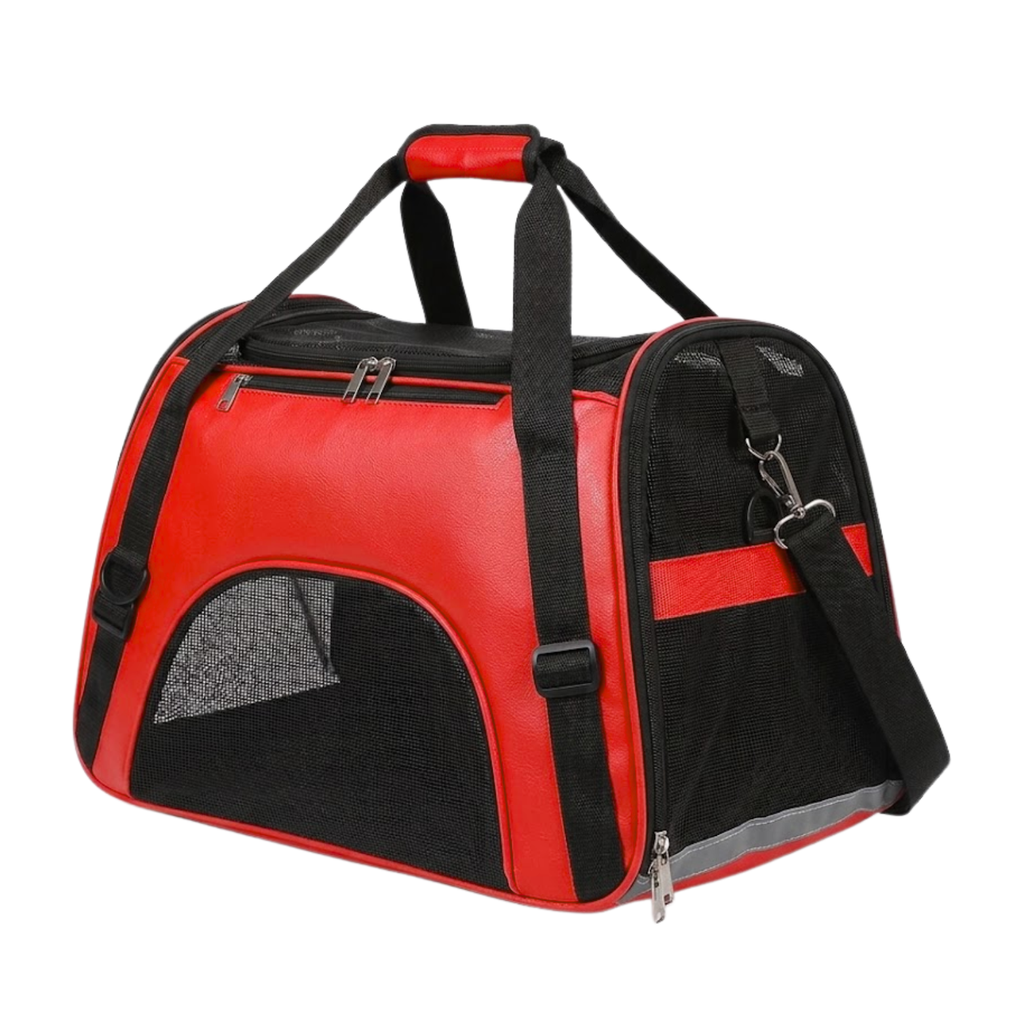 Breathable Mesh Pet Carrier Bag for Cats and Small Dogs with Shoulder Strap