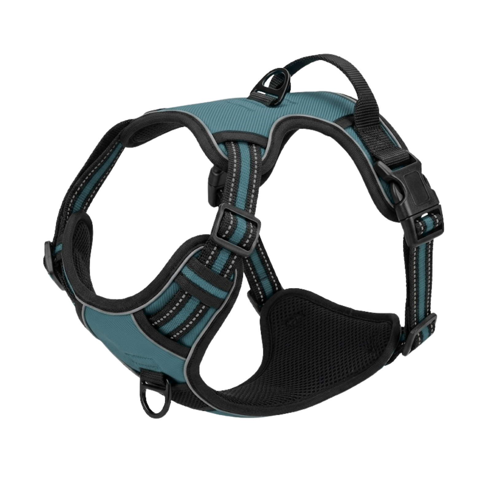 Reflective No-Pull Dog Harness with Control Handle and Adjustable Mesh Vest
