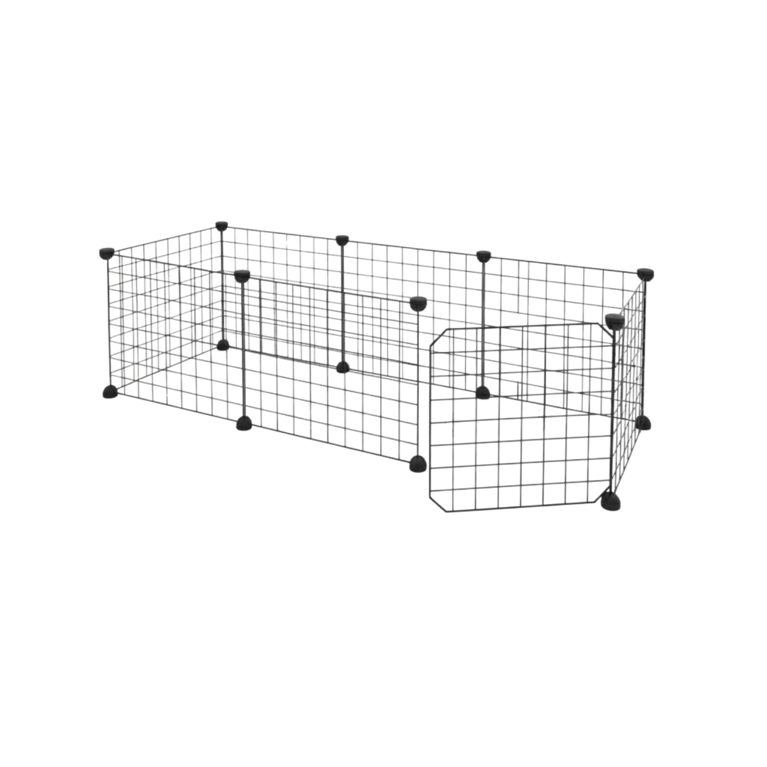 Metal Wire Dog Playpen Modular Indoor Pet Fence Panels with Door