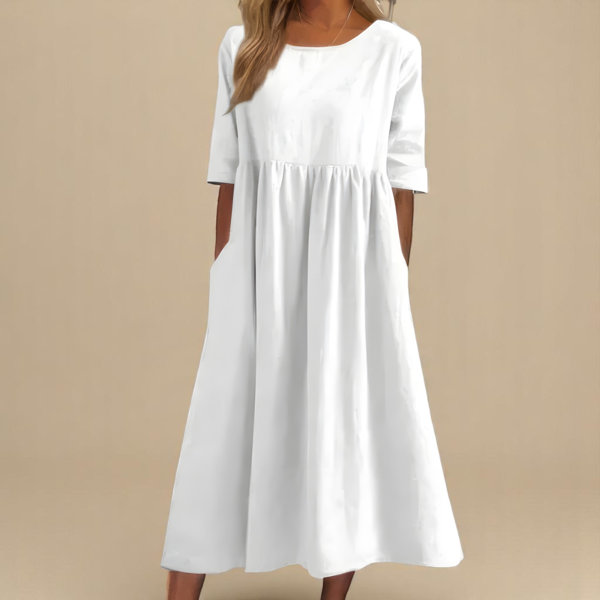 Casual Cotton Everyday Midi Dress