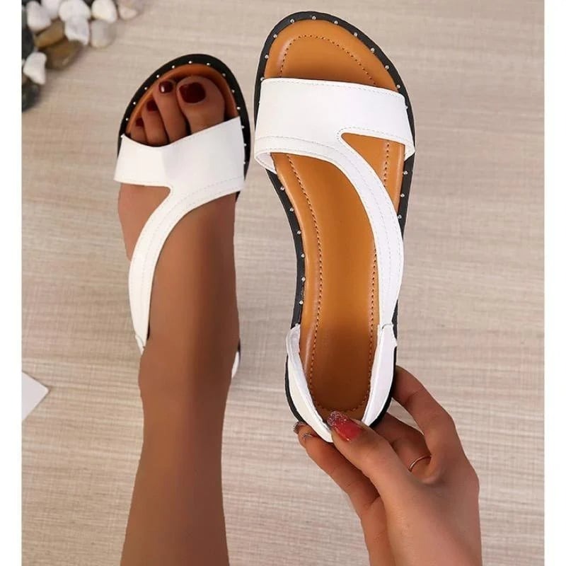 Women's summer sandals — slip-on style for casual beach outings