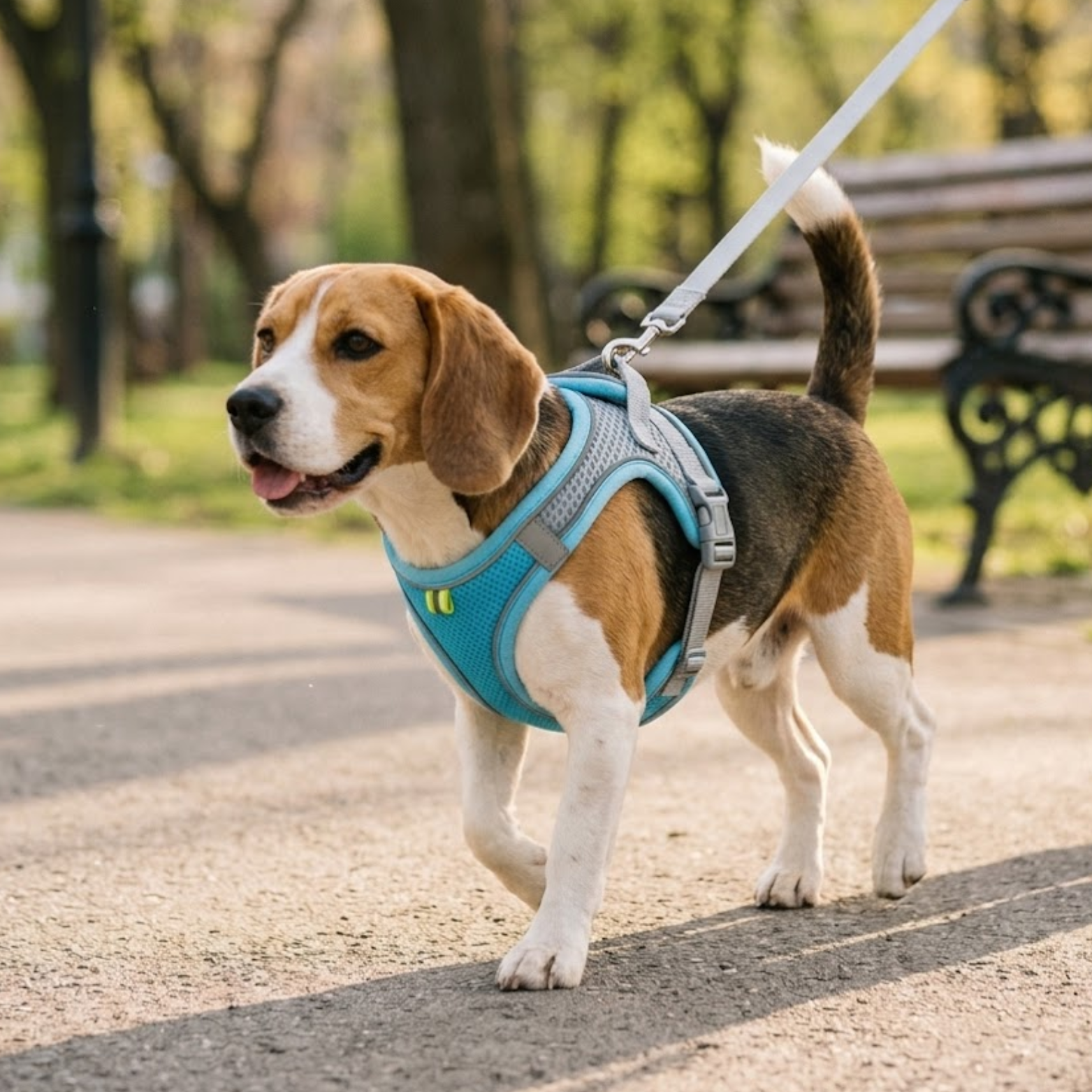 Small Dog Harness and Leash Set Adjustable Breathable Nylon Mesh Puppy Vest