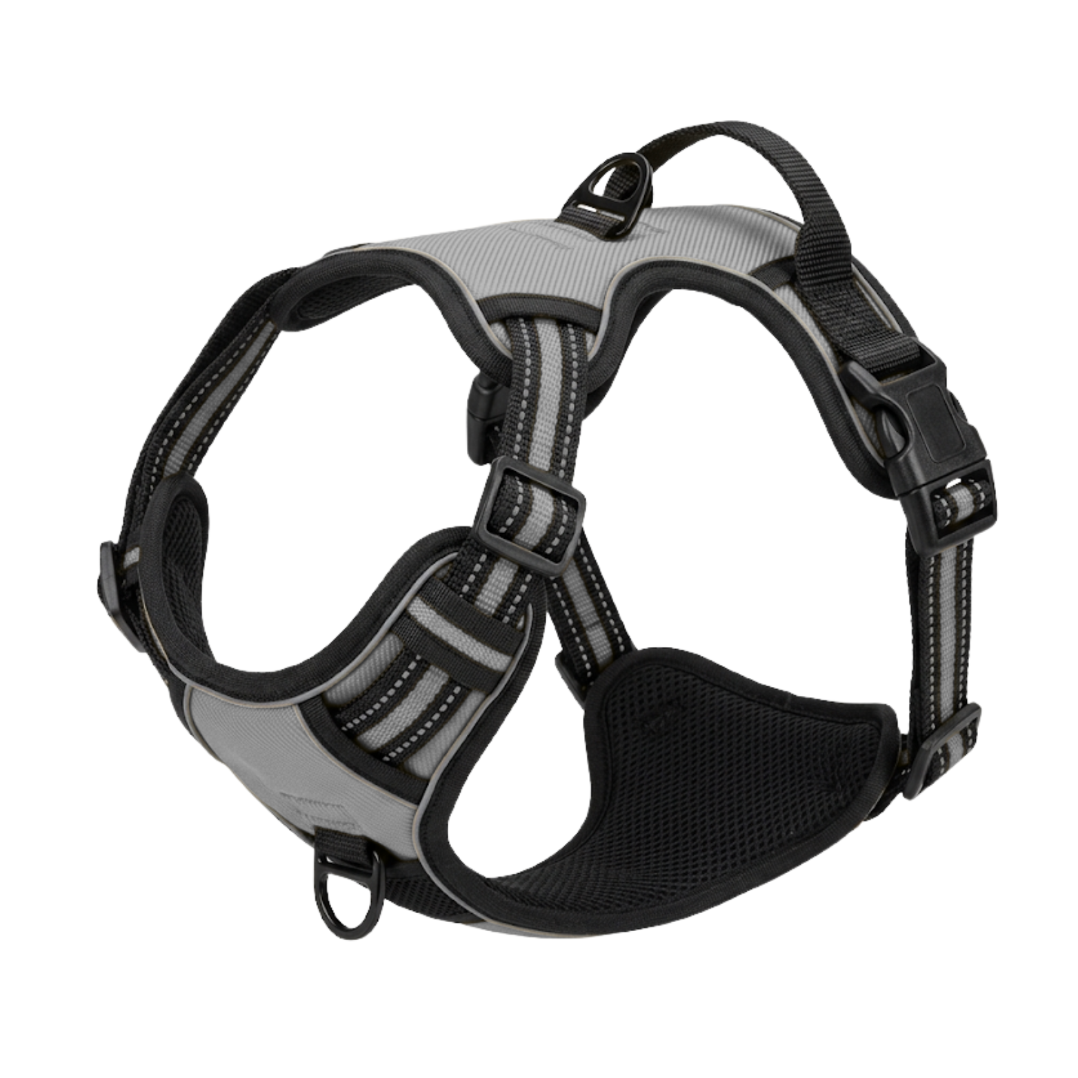 Reflective No-Pull Dog Harness with Control Handle and Adjustable Mesh Vest