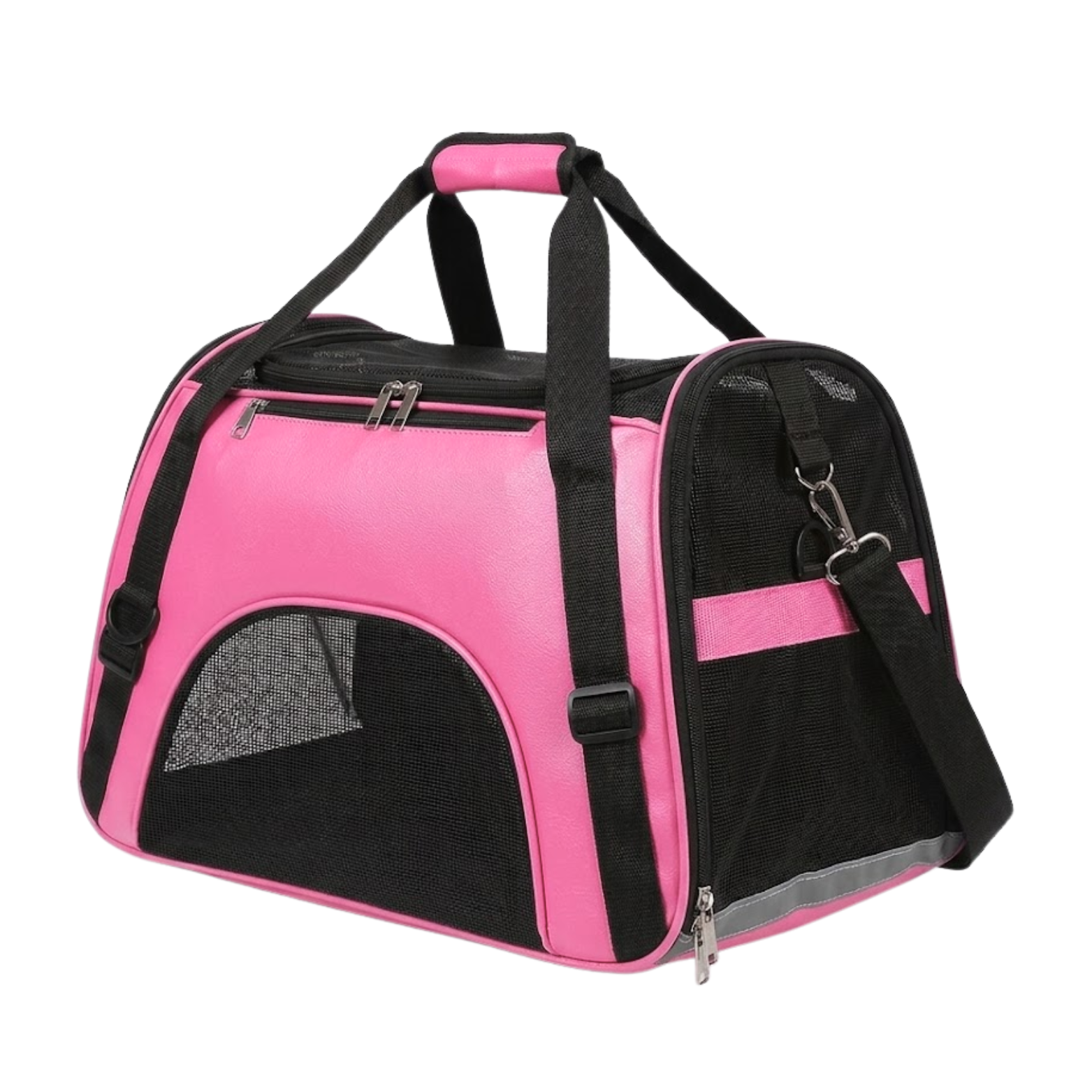 Breathable Mesh Pet Carrier Bag for Cats and Small Dogs with Shoulder Strap
