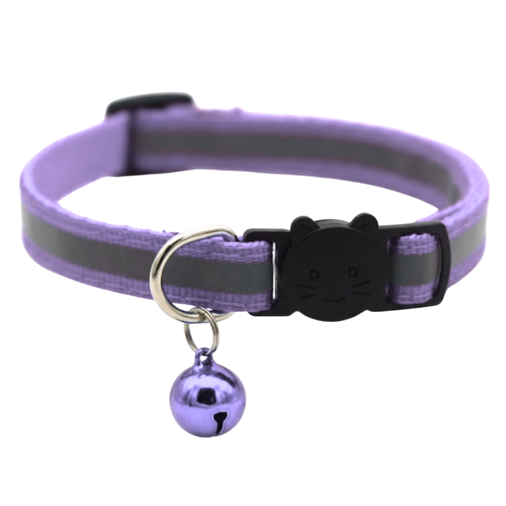 Reflective Cat Collar with Bell and Breakaway Buckle for Small Dogs and Kittens