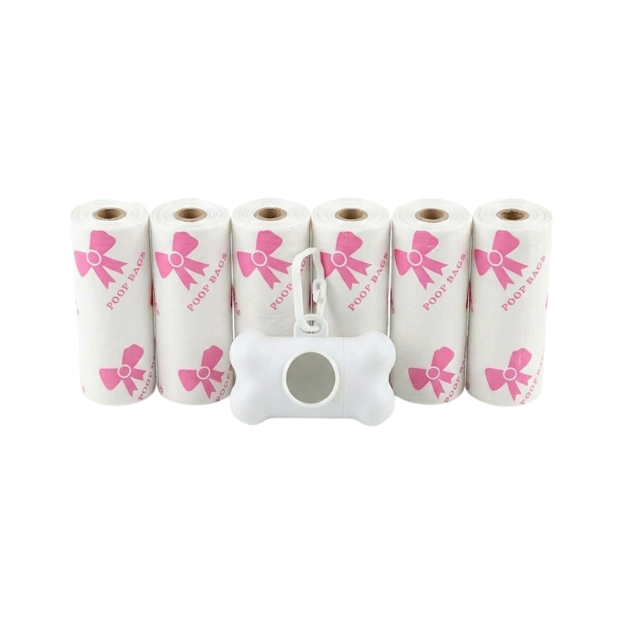 Leak-proof Dog Poop Bags with Bone Dispenser for Pet Waste Cleaning