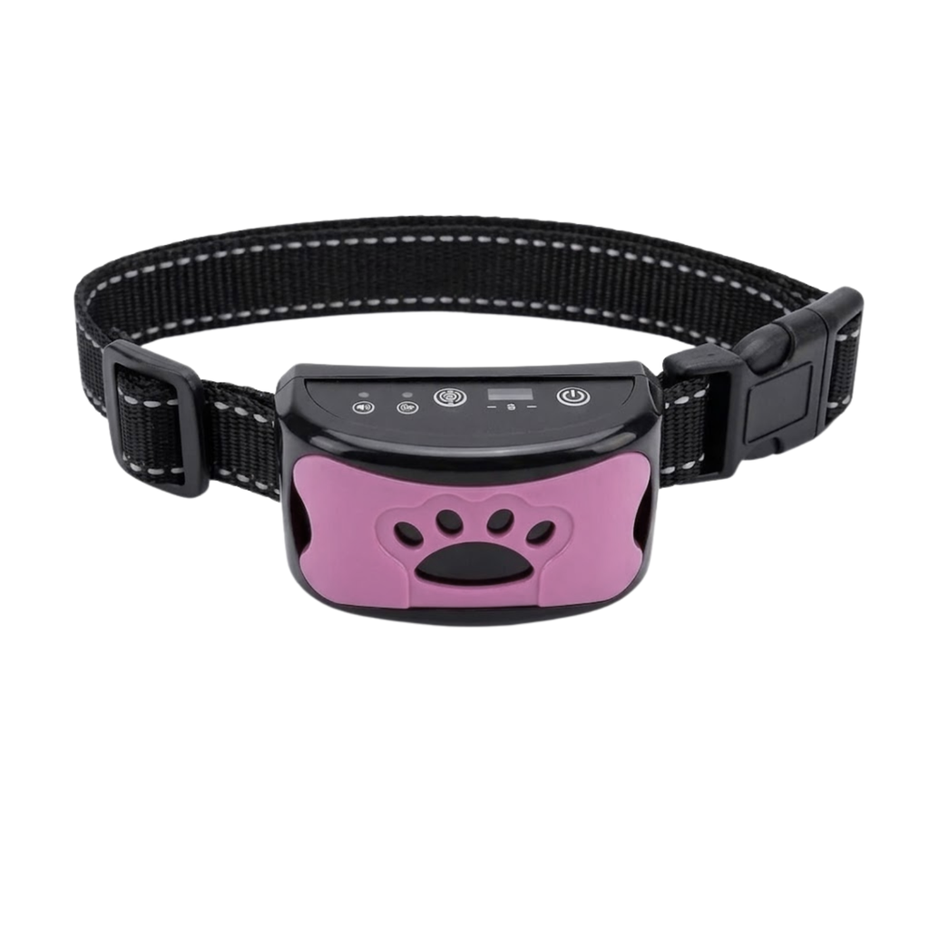 Anti Bark Collar with Vibration and Sound Rechargeable Nylon Training Band for Dogs