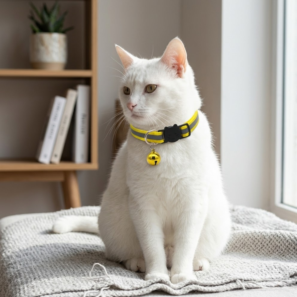 Reflective Cat Collar with Bell and Breakaway Buckle for Small Dogs and Kittens