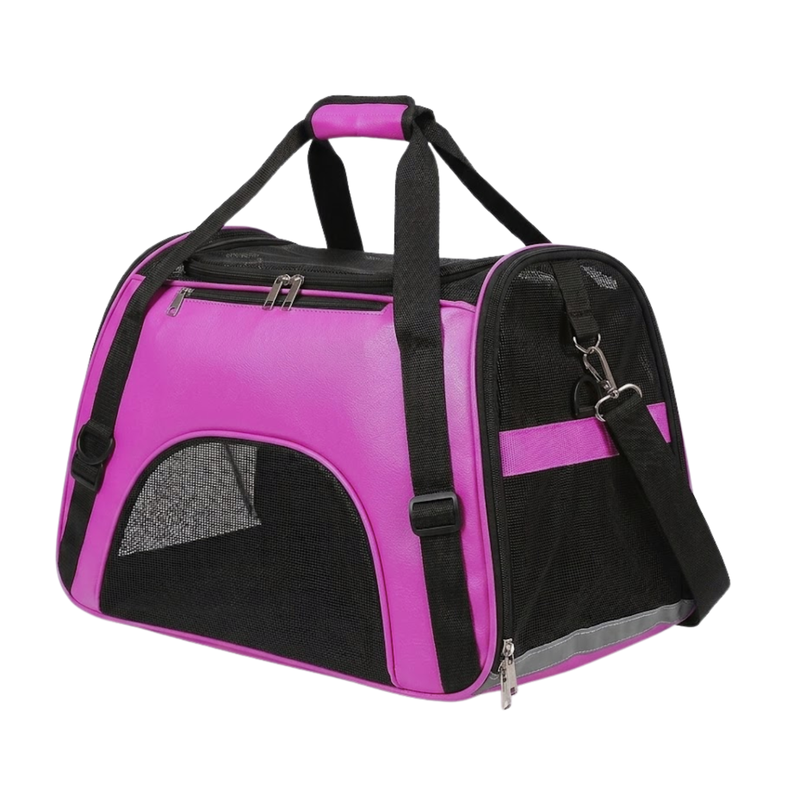 Breathable Mesh Pet Carrier Bag for Cats and Small Dogs with Shoulder Strap