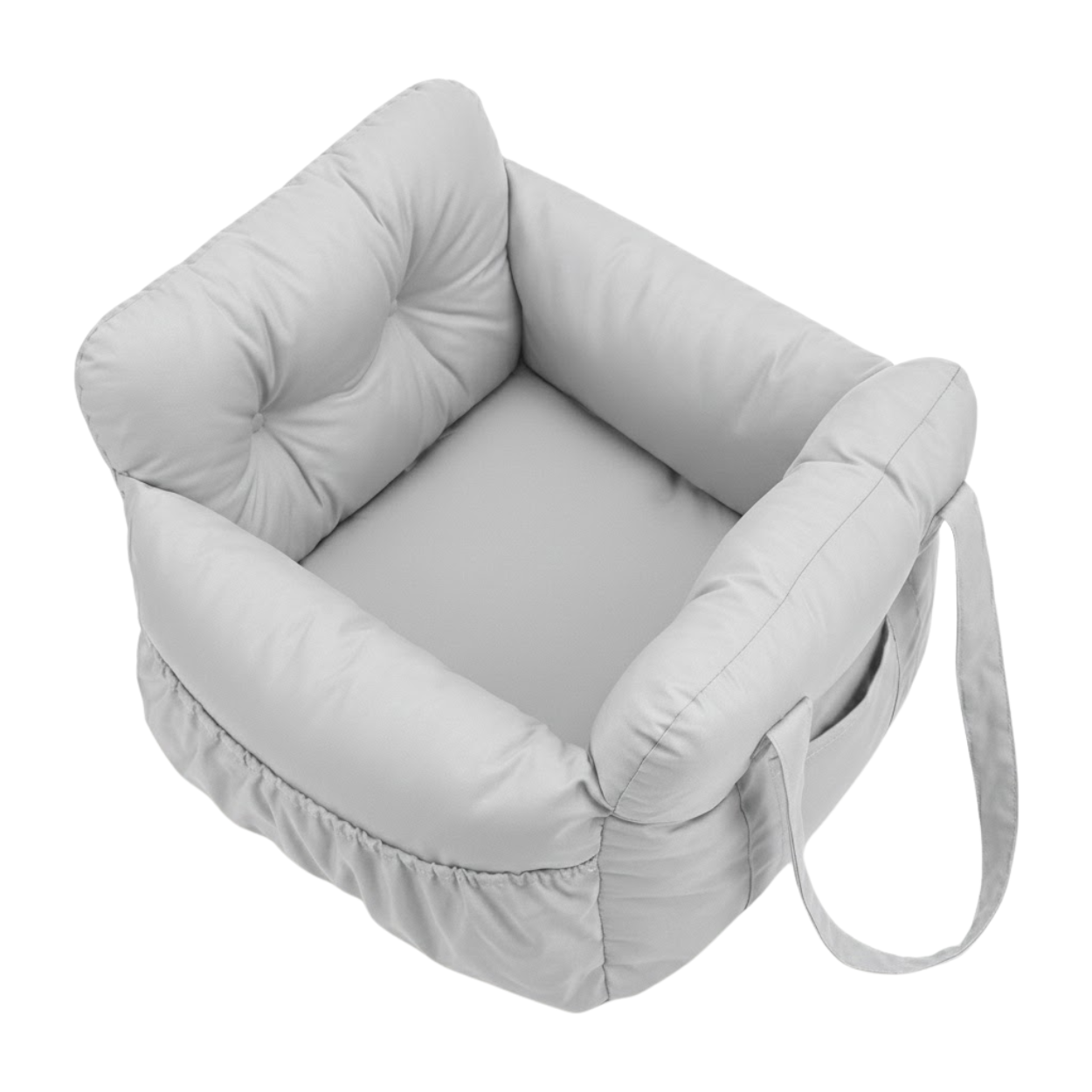 Dog Car Seat Bed with Safety Belt and Secure Straps for Travel