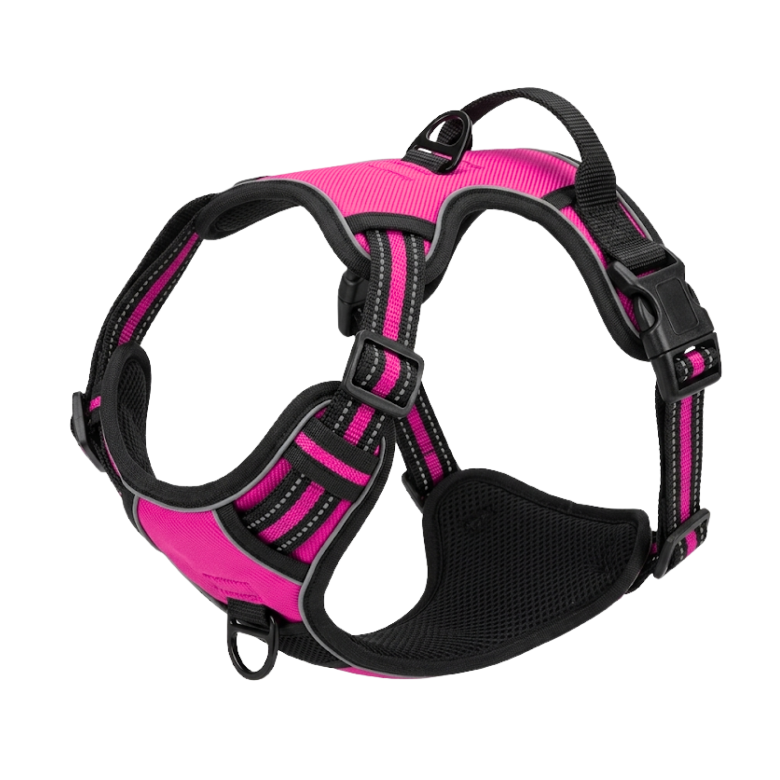 Reflective No-Pull Dog Harness with Control Handle and Adjustable Mesh Vest