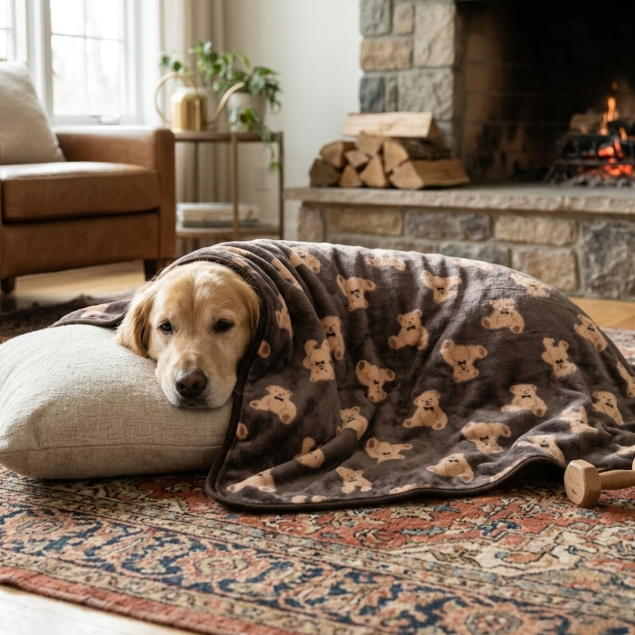 Soft Flannel Pet Blanket Breathable Coral Fleece Sleeping Mat for Dogs and Cats