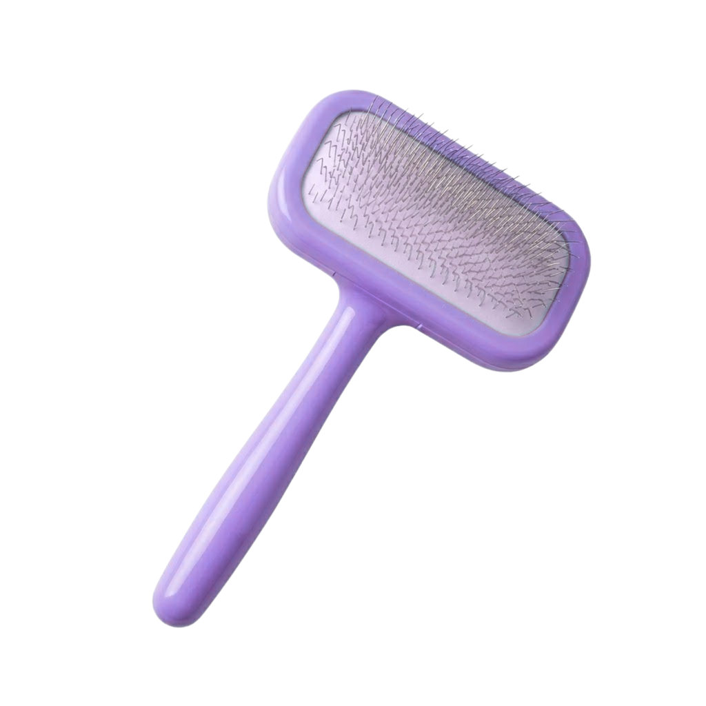 Dog Pin Brush with Wooden Handle Professional Pet Grooming Needle Comb for Hair