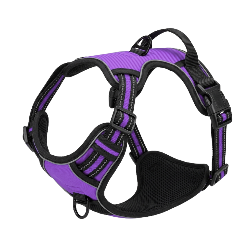 Reflective No-Pull Dog Harness with Control Handle and Adjustable Mesh Vest