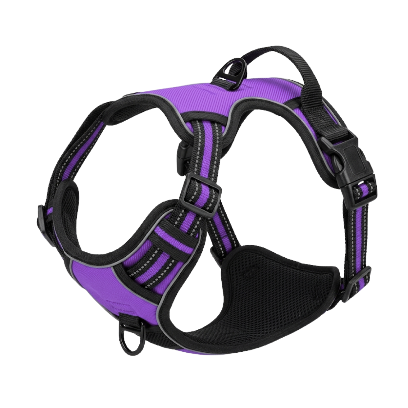 Reflective No-Pull Dog Harness with Control Handle and Adjustable Mesh Vest