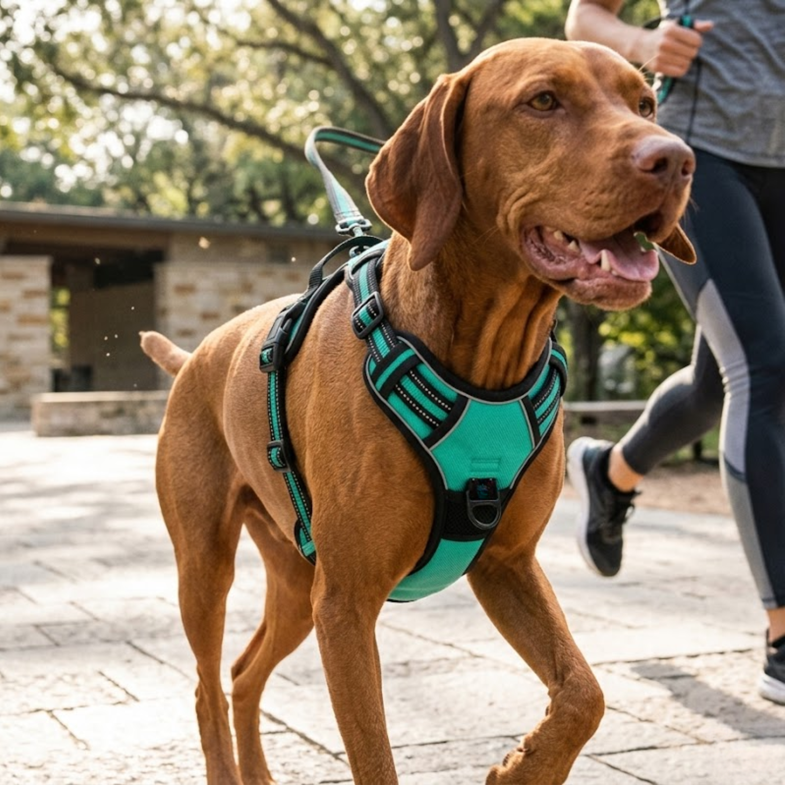 Reflective No-Pull Dog Harness with Control Handle and Adjustable Mesh Vest