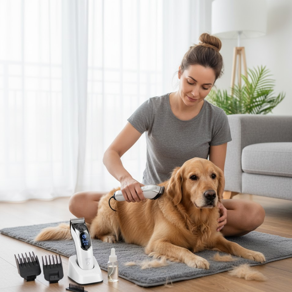 Professional Cordless Pet Hair Clipper for Dogs and Cats Grooming