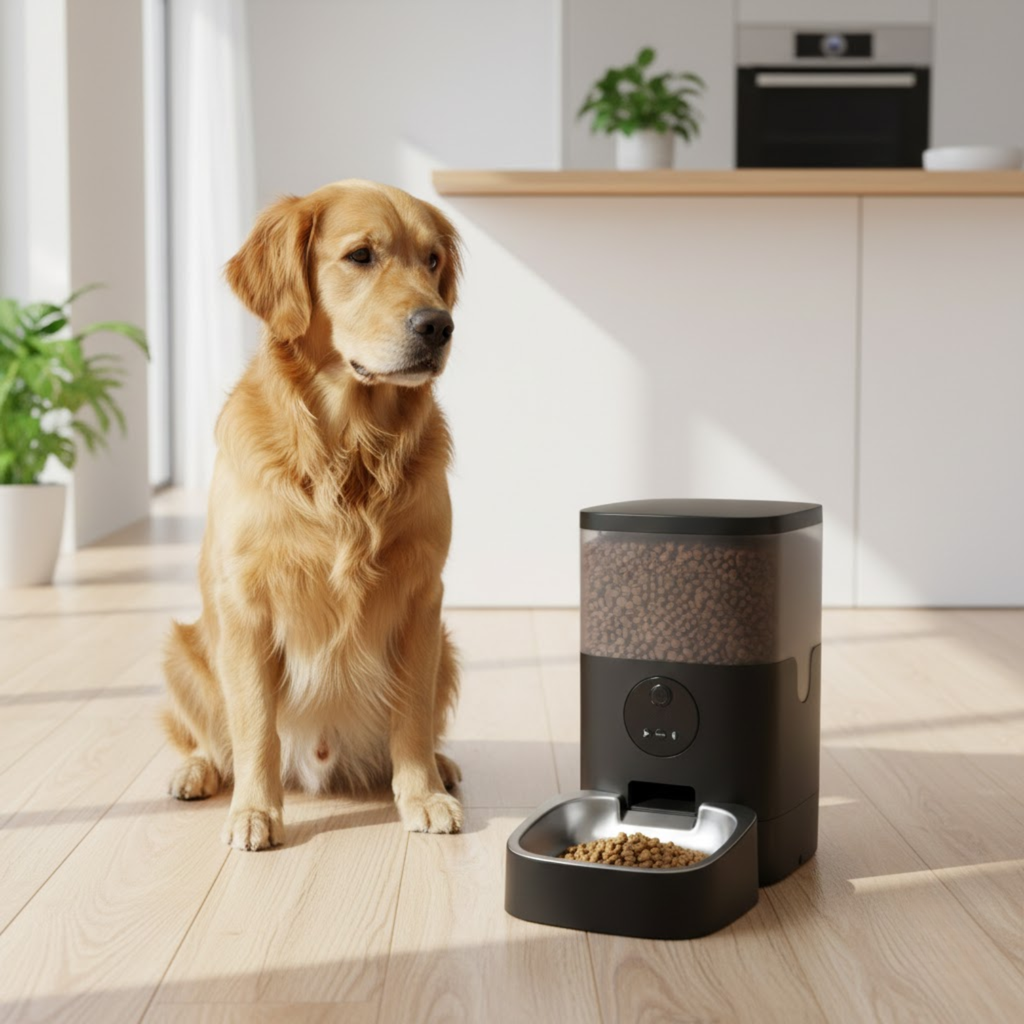 Smart Automatic Pet Feeder with Camera Recorder