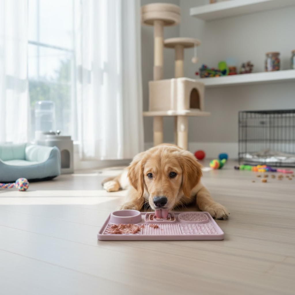Pet Licking Mat Dog Slow Food Mat Suction Cup
