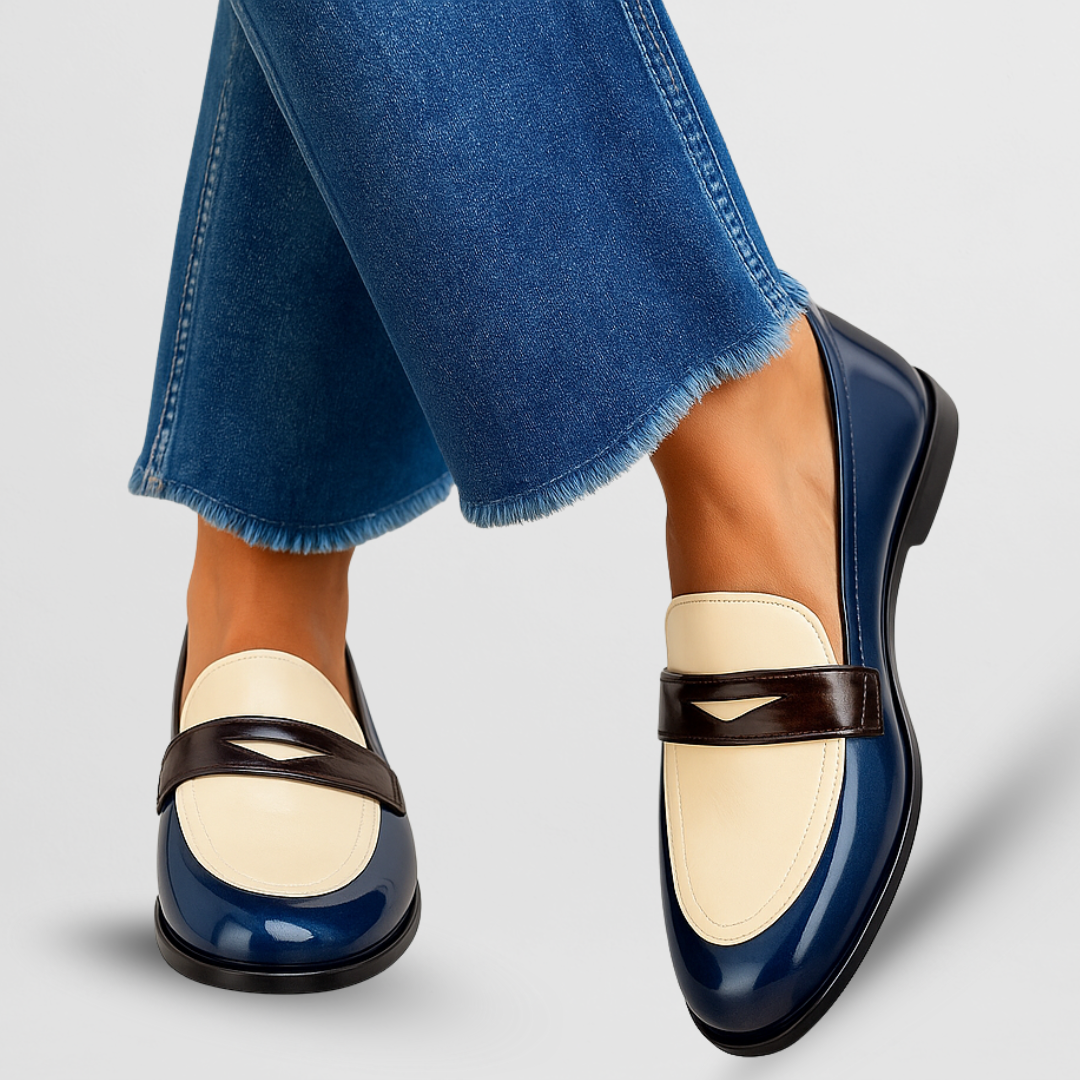 Flat round toe loafers | Everyday slip-on footwear