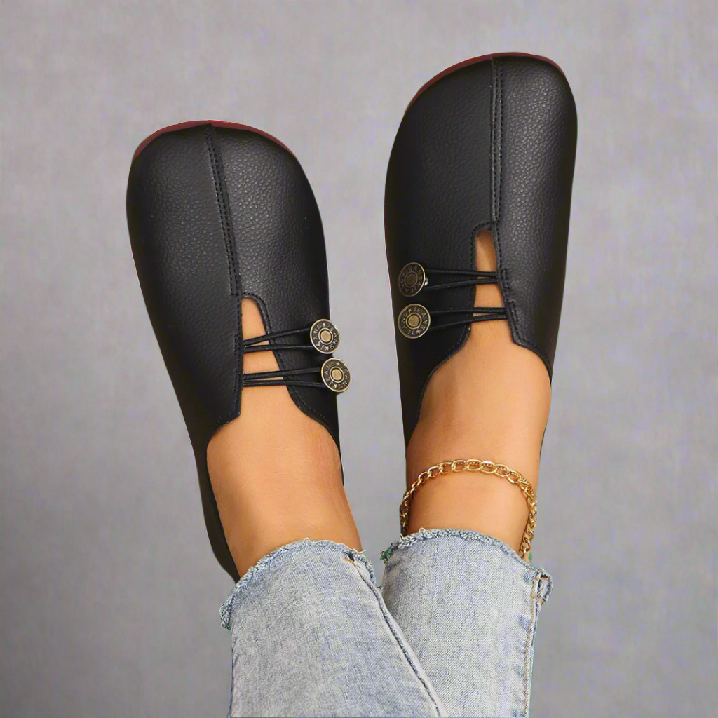 Women's suede moccasins — slip-on loafers for casual daily walking