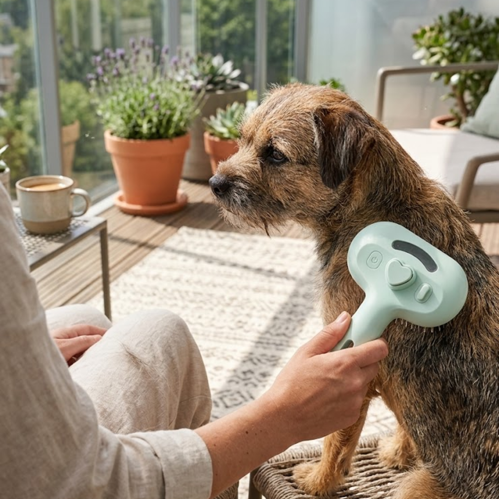 Steamy Dog Grooming Brush Rechargeable Pet Hair Deshedding Tool for Dogs and Cats