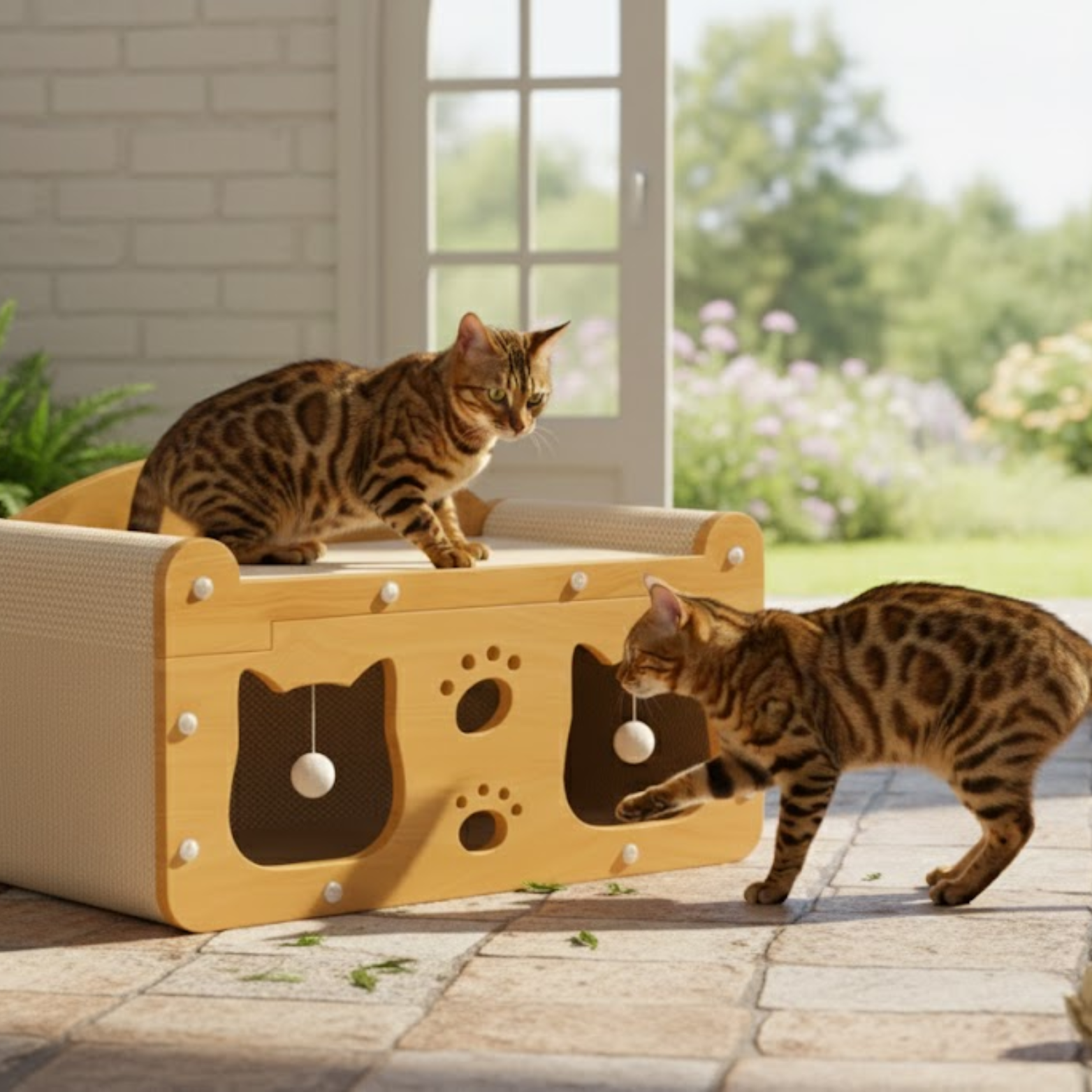 2-in-1 Cat Scratching Board Scratching Post