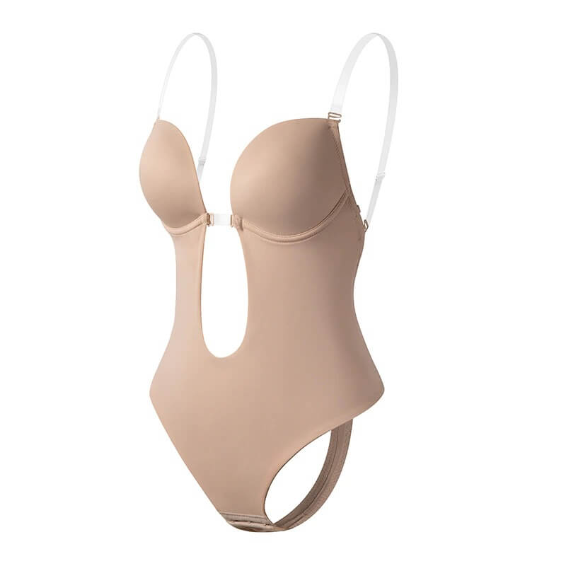 Backless Deep V Shaping Bodysuit Support