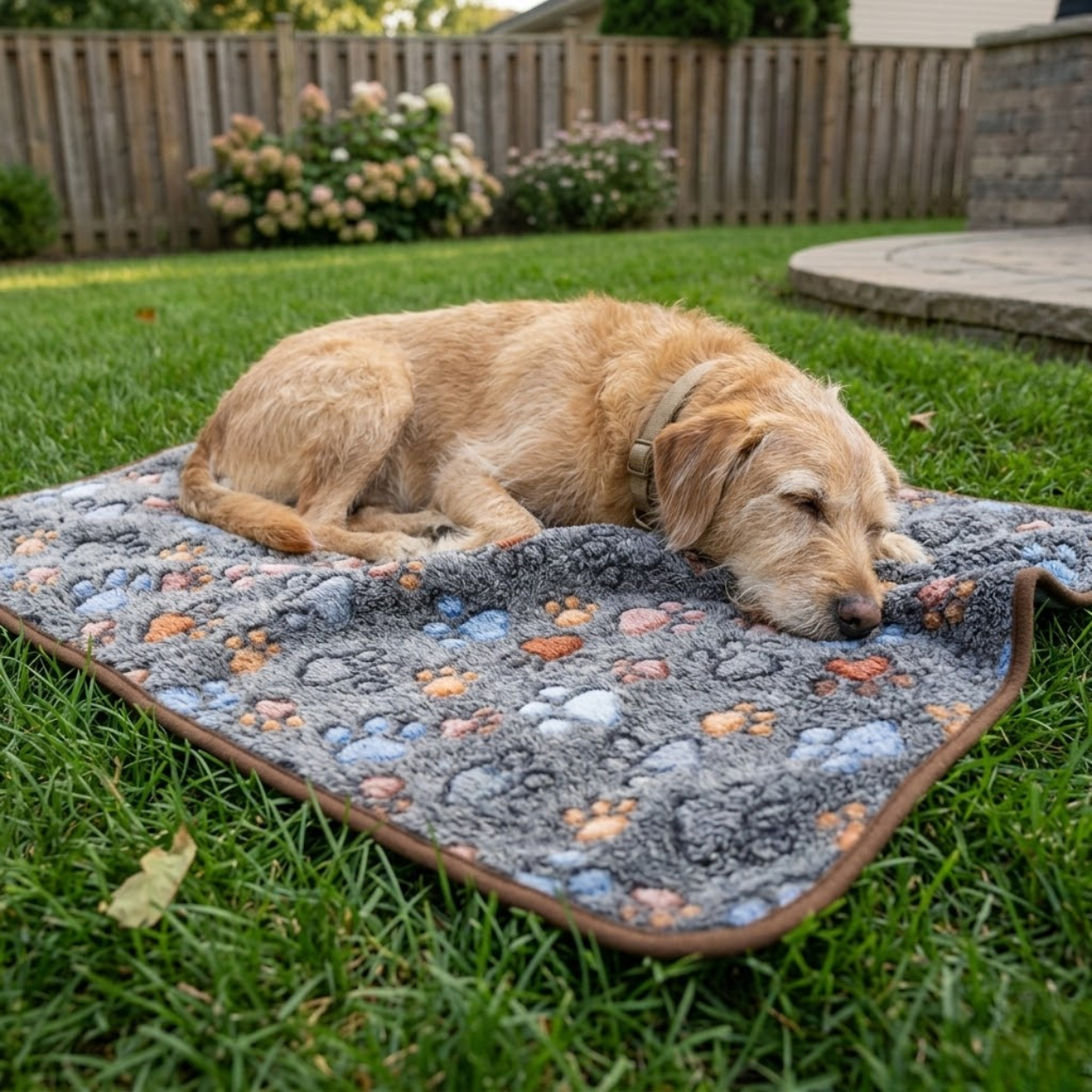 Soft Flannel Pet Blanket Breathable Coral Fleece Sleeping Mat for Dogs and Cats