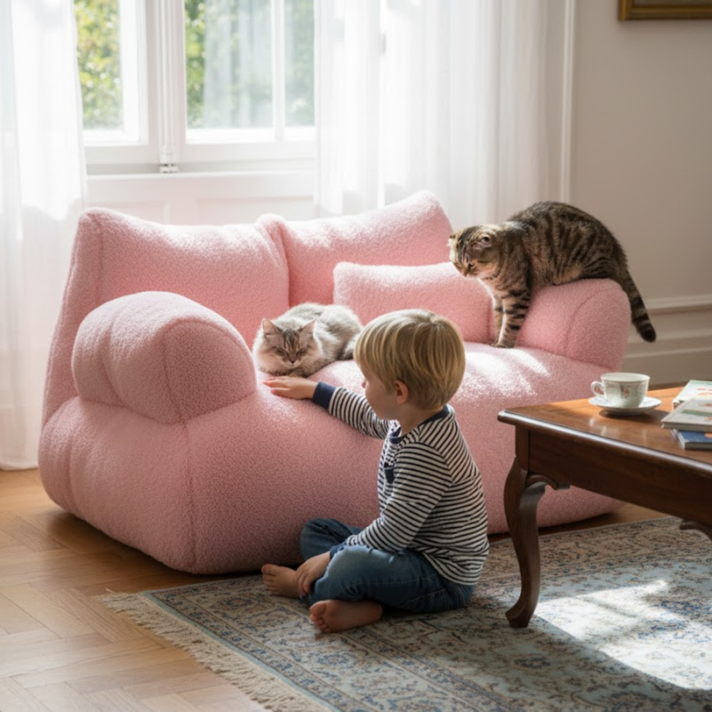 Cat Bed Dog Beds Easy Clean Soft Kitten Neck Bolster