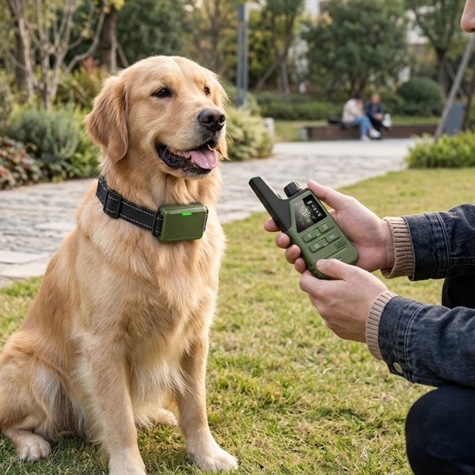 Electric Dog Training Collar with Remote 1000m Range Waterproof Rechargeable Device