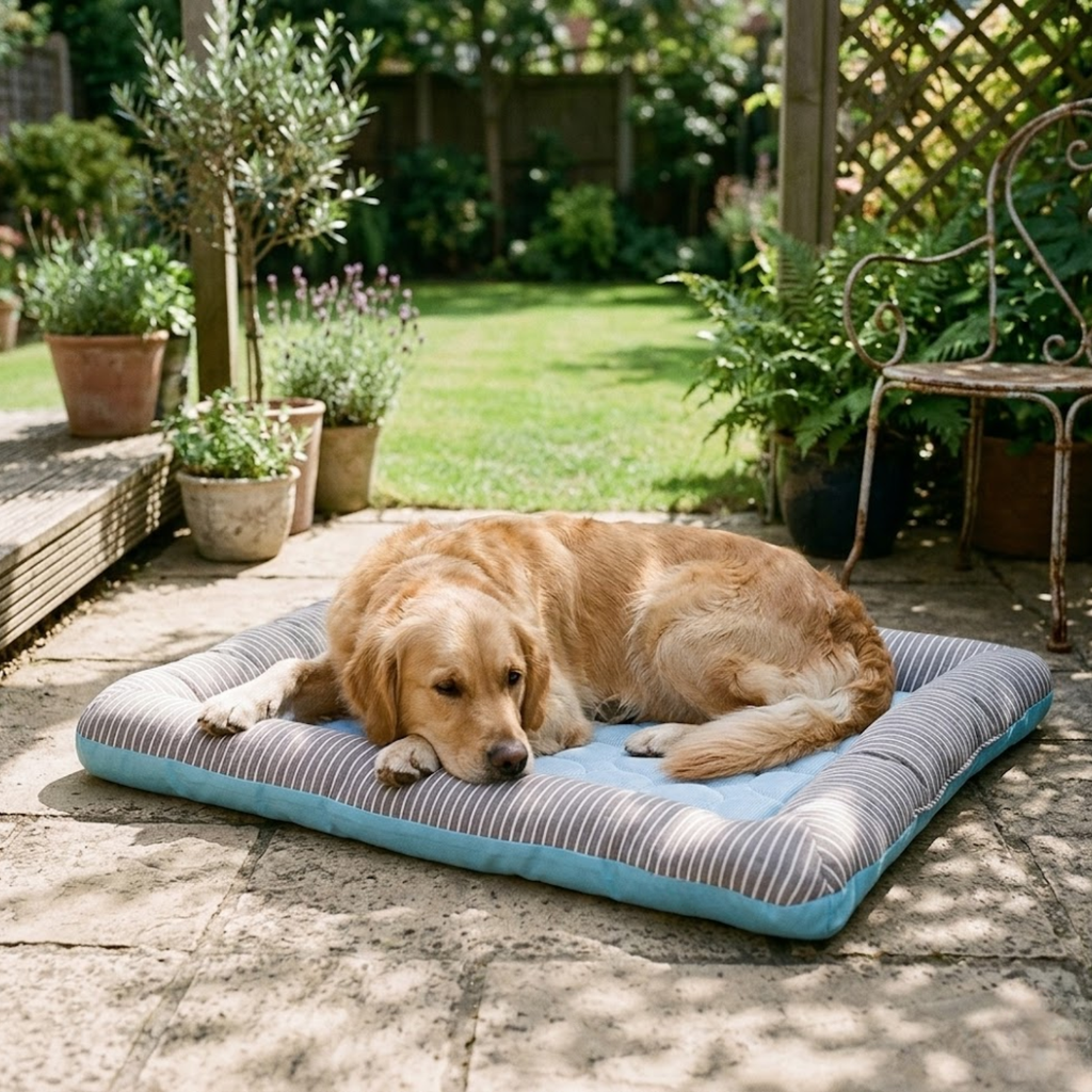Ice Silk Dog Cooling Mat Breathable Cotton Pet Bed Washable Mattress for Cats