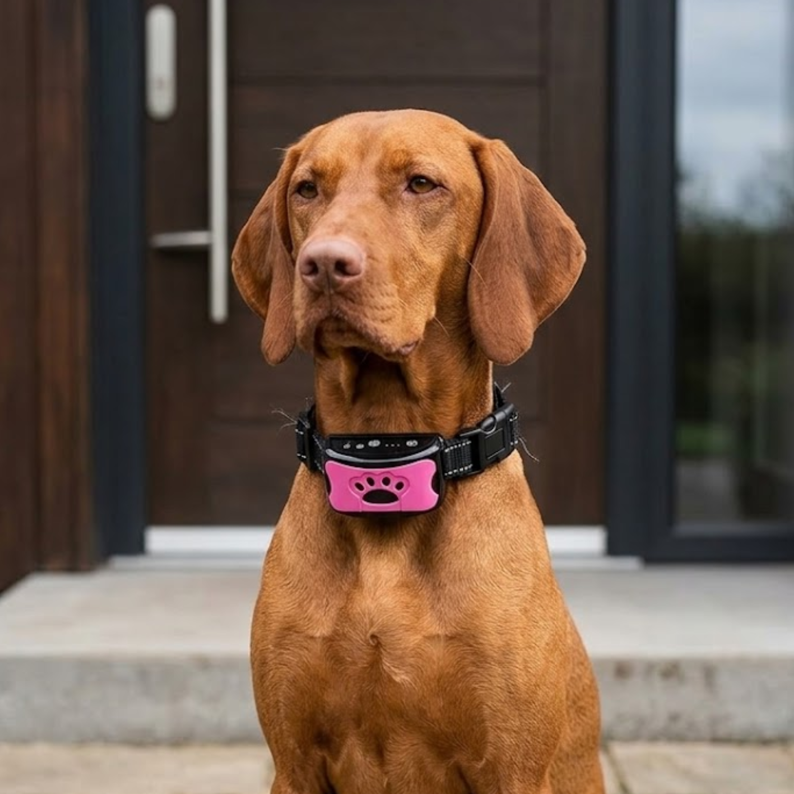 Anti Bark Collar with Vibration and Sound Rechargeable Nylon Training Band for Dogs