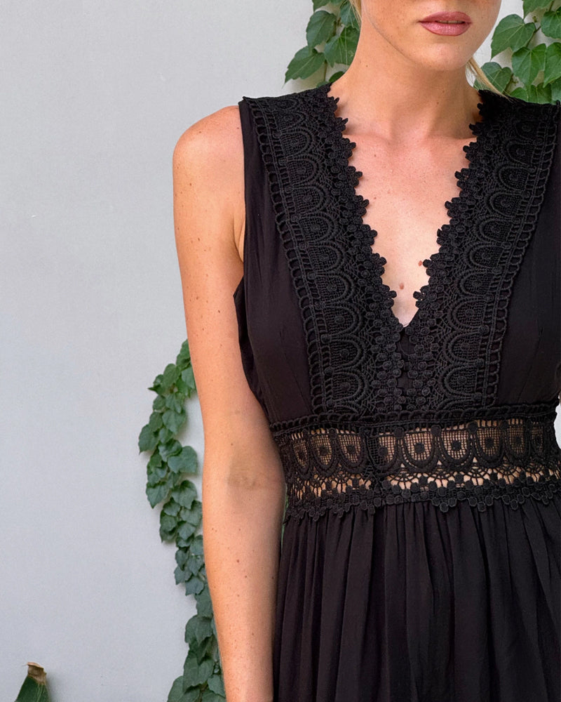 Women's Lace Midi Dress