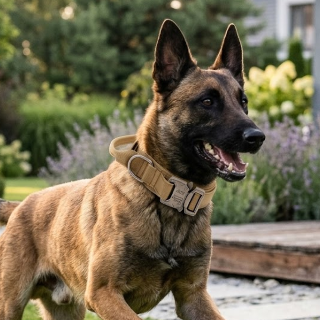 Dog Training Collar Durable Nylon Adjustable Neck Belt with Quick Release Buckle