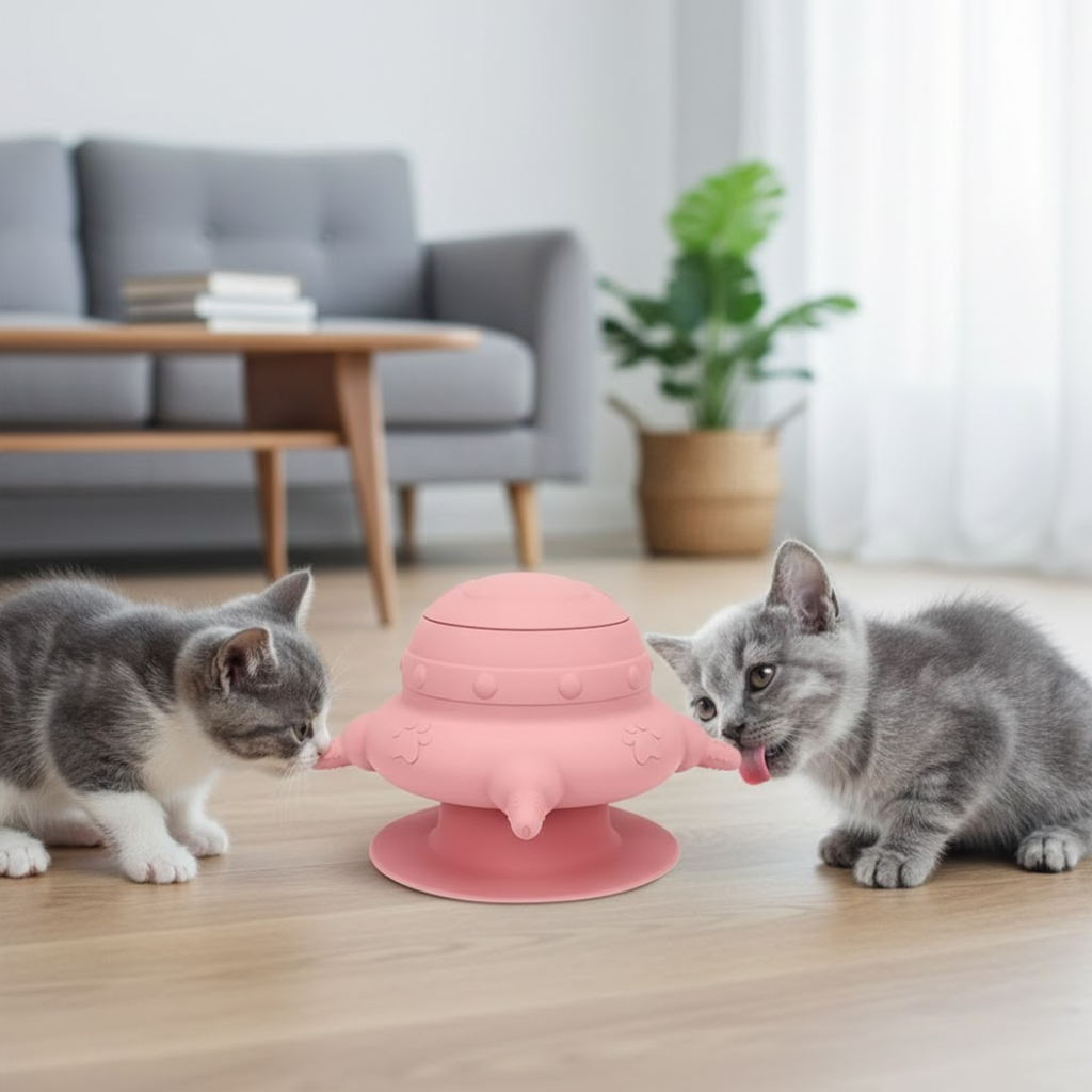 Silicone Puppy Feeding Station Multifunctional Pet Milk Feeder for Kittens and Dogs