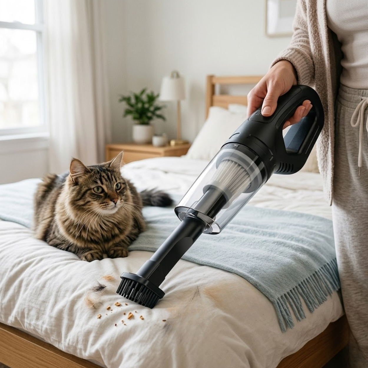 Handheld Cordless Car Vacuum Cleaner 120W High Power Pet Hair Suction Portable Hoover